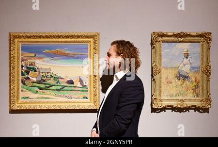 Bonhams, Londra, Regno Unito. 28 settembre 2021. Blazing a Trail: La vendita di artisti delle donne britanniche moderne si svolge a Londra il 29 settembre 2021. Credit: Malcolm Park/Alamy Live News Foto Stock