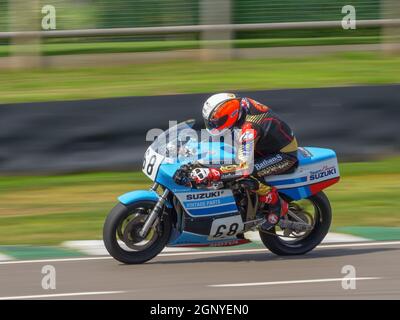 Michael Rutter motociclista al Goodwood Revival 2021 Foto Stock