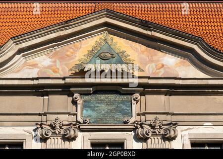 Monastero di Plasy cistercense barocco, regione di Plzen, Repubblica Ceca Foto Stock