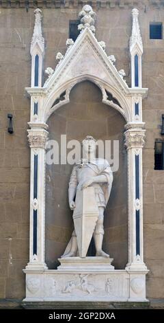 San Giorgio di Donatello, la Chiesa di Orsanmichele a Firenze, Toscana, Italia Foto Stock