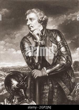 Field Marshal Jeffery Amherst, 1° Barone Amherst di Montreal, 1717 -1797. Ufficiale dell'esercito britannico durante la guerra francese e indiana. Sostenne la pratica di gifting coperte infettate con vaiolo agli Americani nativi per aiutare sterminarli. Foto Stock