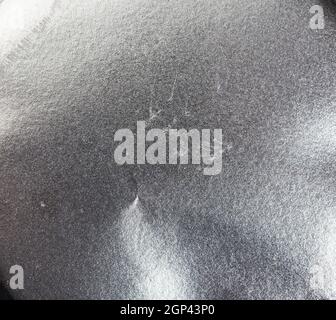 struttura in argento di foglio di foglio sminuzzato, cornice completa, elemento per designer, primo piano Foto Stock