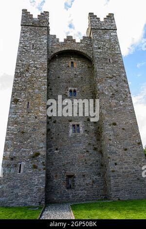 Kilclief Castello, una torre casa 15 ° secolo in County Down, Irlanda del Nord Foto Stock