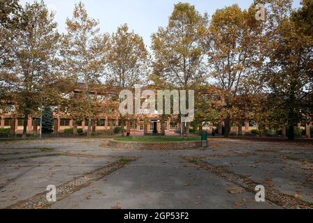 Scuola in Malesnica zona residenziale, Zagabria, Croazia Foto Stock