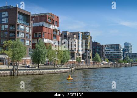 Grasbrookhafen, Dalmannkai, Hafencity, Amburgo, Germania Foto Stock