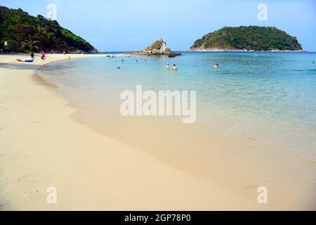 Dream Beach Ya Nui Beach, Phuket, Thailandia Foto Stock