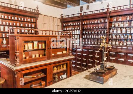 KAUNAS, LITUANIA - 17 AGOSTO 2016: Museo di Storia della Medicina e Farmacia della Lituania a Kaunas, Lituania. Foto Stock