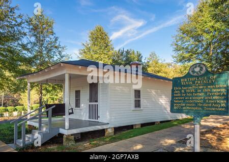 Elvis Presley casa natale e infanzia a Tupelo, Mississippi, USA Foto Stock