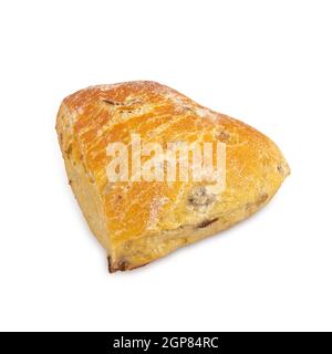 Diversi tipi di pane sulla tavola bianco Foto Stock