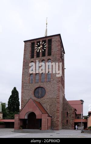 Saint Lawrence chiesa in Kleinostheim, Germania Foto Stock