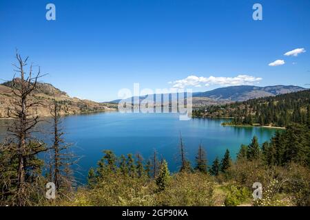 Kalamalka Lake Provincial Park and Protected Area è un parco provinciale di Coldstream, British Columbia, Canada. Foto Stock