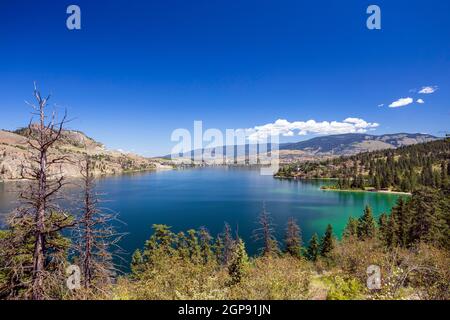 Kalamalka Lake Provincial Park and Protected Area è un parco provinciale di Coldstream, British Columbia, Canada. Foto Stock