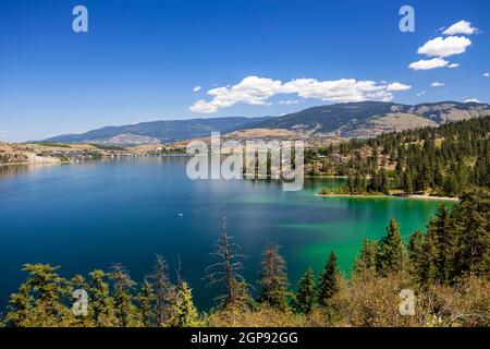 Kalamalka Lake Provincial Park and Protected Area è un parco provinciale di Coldstream, British Columbia, Canada. Foto Stock