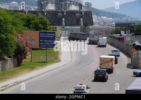 Novorossiysk, Russia - 20 Maggio 2018: linea di difesa, Fuoco frontiera complesso memoriale nella città di Novorossiysk, Russia. Foto Stock