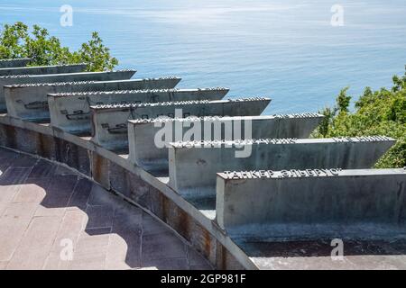 Novorossiysk, Russia - 20 Maggio 2018: il complesso di monumenti per i marinai della rivoluzione. Monumento ai marinai, difensori della Rivoluzione. Città Foto Stock