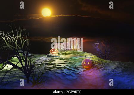 Sfondo di Halloween Foto Stock