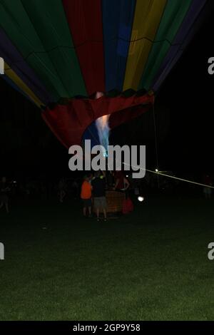 Forest Park Balloon Glow 2021 Foto Stock