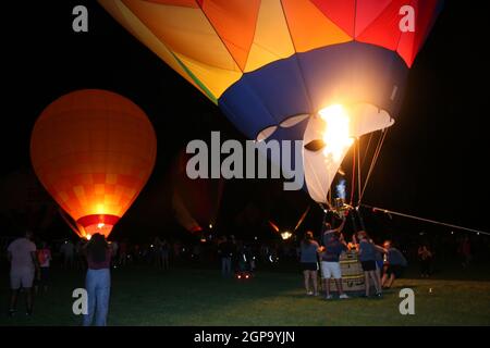 Forest Park Balloon Glow 2021 Foto Stock