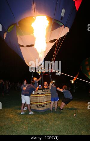 Forest Park Balloon Glow 2021 Foto Stock