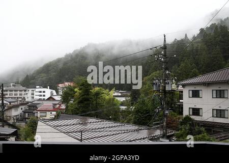 Nozawa onsen, Nagano, Giappone, 2021-26-09 , Nozawaonsen Foto Stock