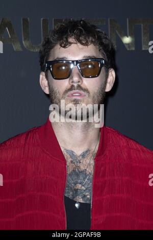 Parigi, Francia. 28 settembre 2021. David Alexandre ha partecipato alla mostra di Saint Laurent Womenswear Primavera/Estate 2021 come parte della Paris Fashion Week a Parigi, Francia, il 28 settembre 2021. Foto di Aurore Marechal/ABACAPRESS.COM Credit: Abaca Press/Alamy Live News Foto Stock
