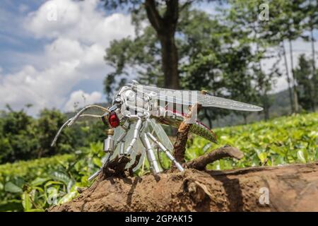 trasformatori in miniatura di robot usati Foto Stock