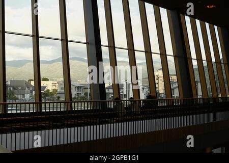 Iiyama, Nagano, Giappone, 2021-27-09 , Iiyama Station (Iiyama-eki) è una stazione ferroviaria situata sulla linea Iiyama, nella città di Iiyama, Prefettura di Nagano, Giappone Foto Stock