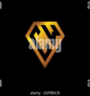 Lettera iniziale del monogramma del logo, disegno del logo, lettera del logo, modello del monogramma, iniziale del monogramma. Illustrazione Vettoriale