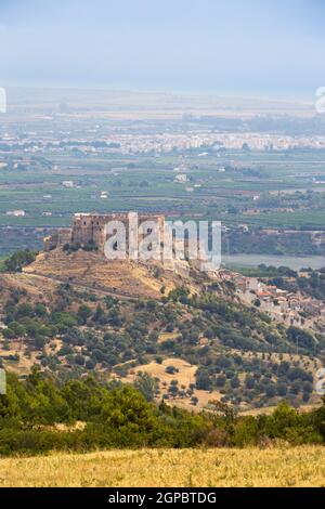 Castello di Rocca Imperiale in provincia di Cosenza, Calabria, Italia Foto Stock