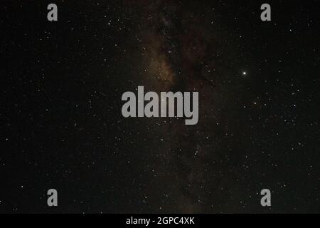 Cielo australe via lattea dettaglio preso dalla Tanzania, Africa Foto Stock