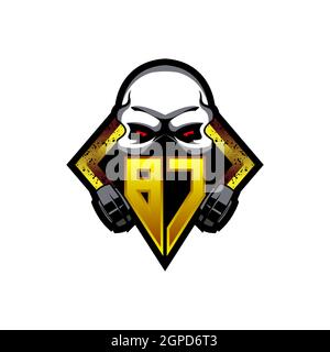 Lettera iniziale del monogramma del logo, disegno del logo, lettera del logo, modello del monogramma, iniziale del monogramma. Illustrazione Vettoriale