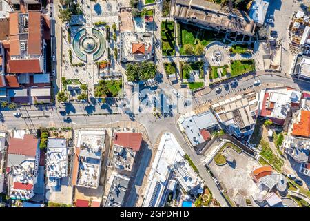 Centro di Agia Napa, Cipro, vista dall'alto Foto Stock