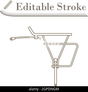 Icona portabagagli per biciclette Illustrazione Vettoriale