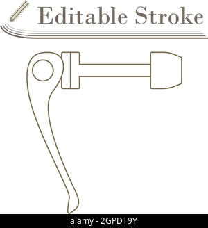 Icona rilascio rapido bicicletta Illustrazione Vettoriale