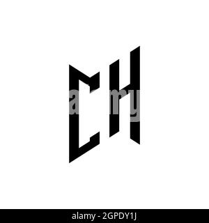 CN Monogram Logo Letter Headphone and Microphone Shape Style Vector, Podcast Studio Logo Illustrazione Vettoriale