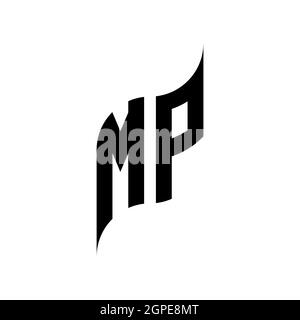 MODELLO di stile forma geometrica KO monogramma. Vettore di disegno iniziale monogramma isolato su sfondo bianco Illustrazione Vettoriale