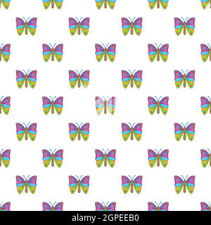 Butterfly pattern, stile cartoon Illustrazione Vettoriale