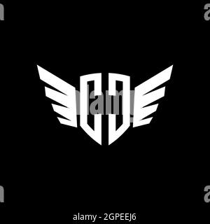 MODELLO di stile forma geometrica MONOGRAMMA CC. Vettore di disegno iniziale monogramma isolato su sfondo bianco Illustrazione Vettoriale