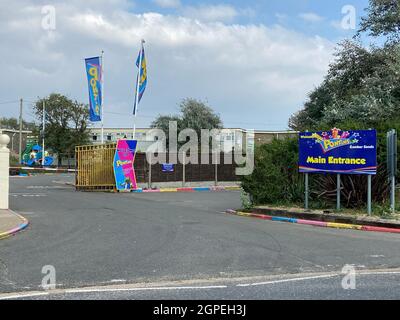 Camber, East Sussex, Regno Unito - 22 Settembre 2021: Pontins Holiday camp Camber Sands, Camber, East Sussex, Regno Unito Foto Stock