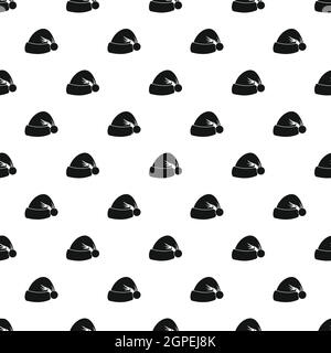 Santa hat pattern, stile semplice Illustrazione Vettoriale