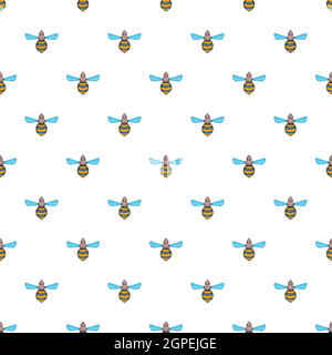 Wasp pattern, stile cartoon Illustrazione Vettoriale