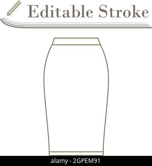 Icona gonna a matita Business Illustrazione Vettoriale