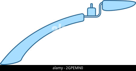 Icona del parafango della bici Illustrazione Vettoriale