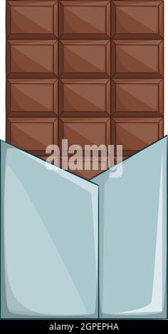 Il cioccolato svizzero icona, stile cartoon Illustrazione Vettoriale