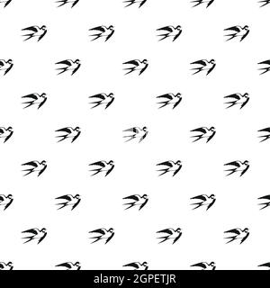 Swallow pattern, stile semplice Illustrazione Vettoriale