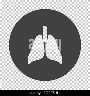 Icona polmoni umani Illustrazione Vettoriale