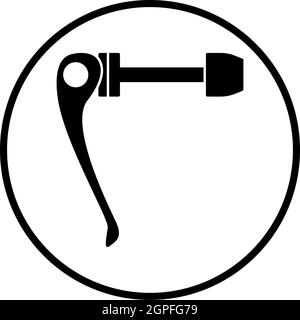 Icona rilascio rapido bicicletta Illustrazione Vettoriale