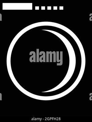 Macchina di lavaggio, l'icona di stile semplice Illustrazione Vettoriale