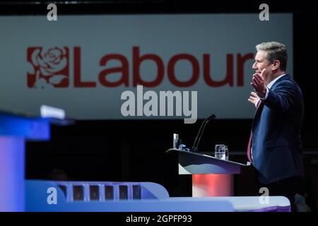 Brighton, Regno Unito. 29 settembre 2021. Brighton, Regno Unito. Mercoledì 29 settembre 2021 . Labor Party 2021 Conference Credit: Julie Edwards/Alamy Live News Foto Stock