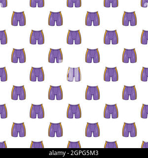 Hockey shorts pattern, stile cartoon Illustrazione Vettoriale